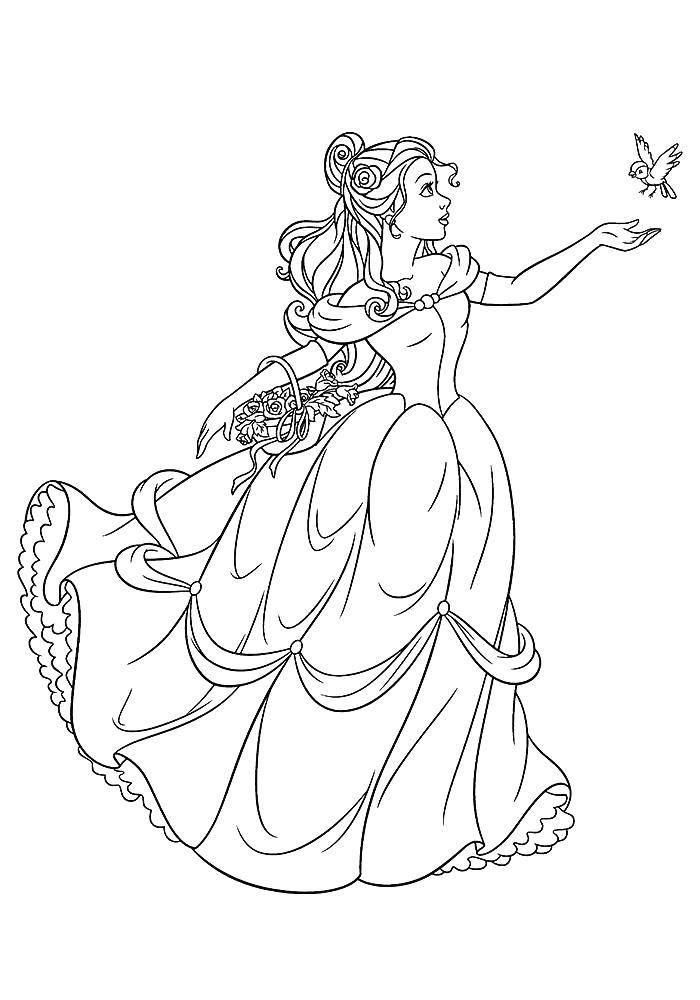 Coloring Beauty and Belle. Category beauty and the beast. Tags:  Disney, "beauty and the beast".