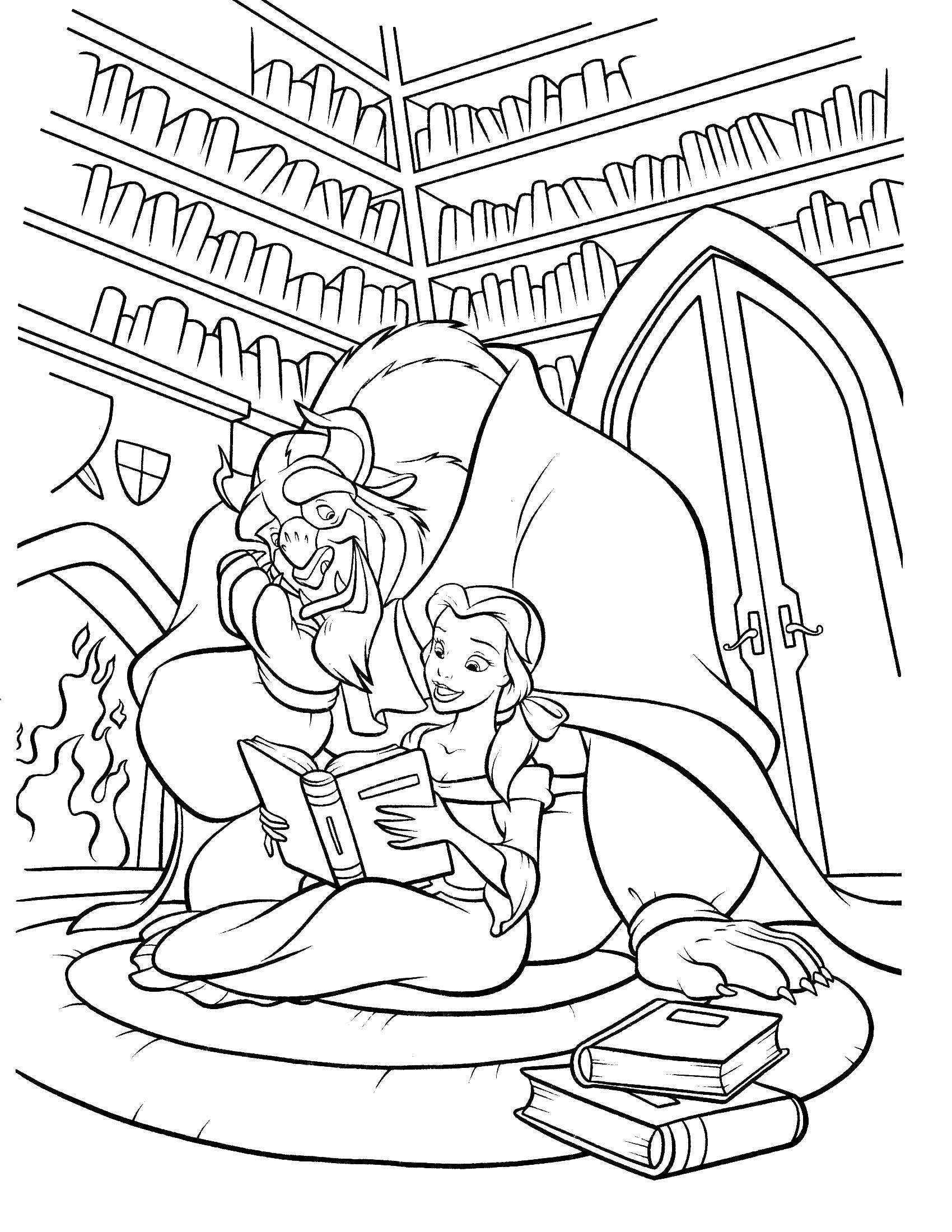 Coloring Beauty Belle and the beast read along Unigo. Category beauty and the beast. Tags:  beautiful , monster.