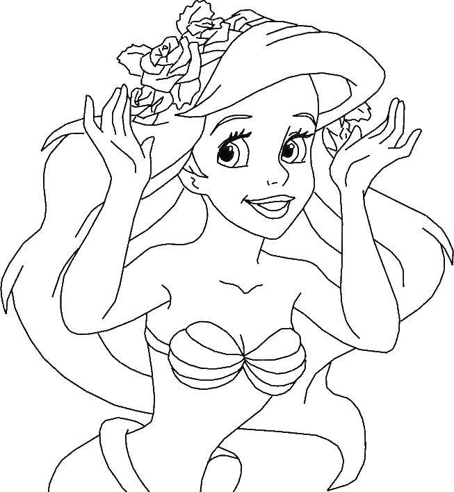 Coloring Mermaid Ariel. Category the little mermaid Ariel. Tags:  Mermaid, Ariel.