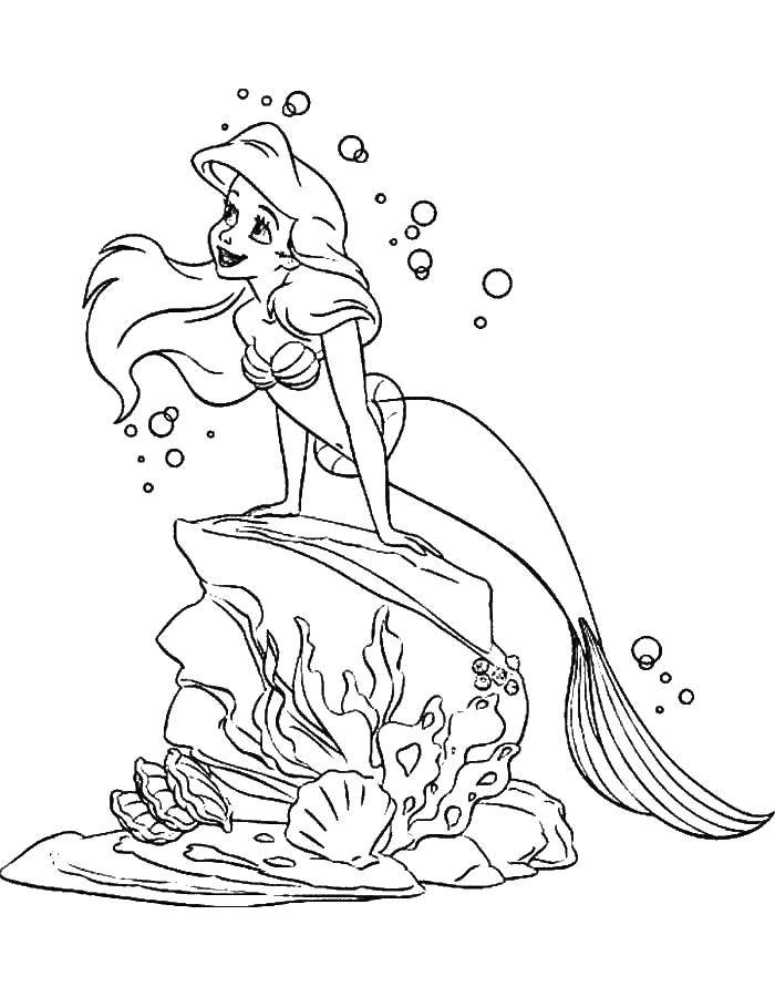 Coloring Mermaid Ariel. Category the little mermaid Ariel. Tags:  Mermaid, Ariel.