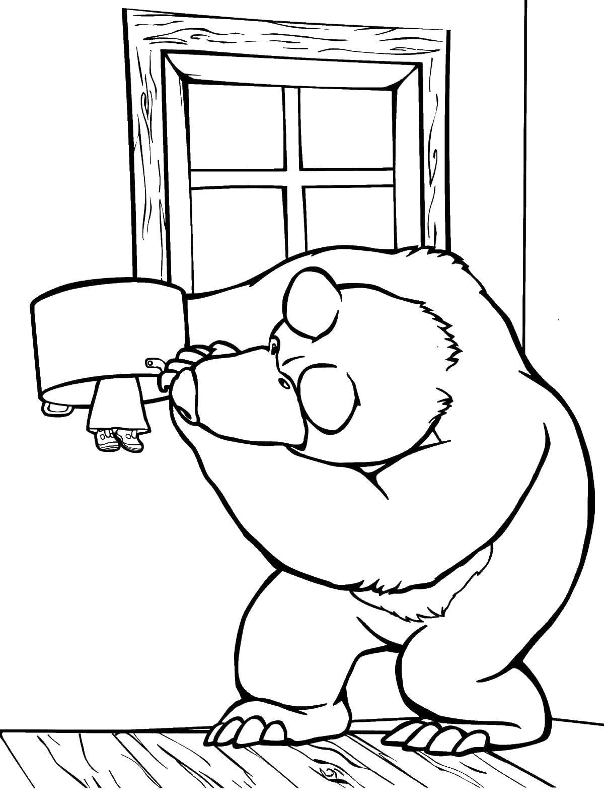 Coloring Looking for Masha the bear. Category Masha and the bear. Tags:  Masha, Bear.
