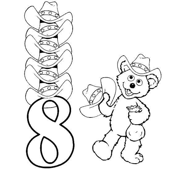 Coloring Learn to write number 8. Category coloring figures. Tags:  Numbers, counting.