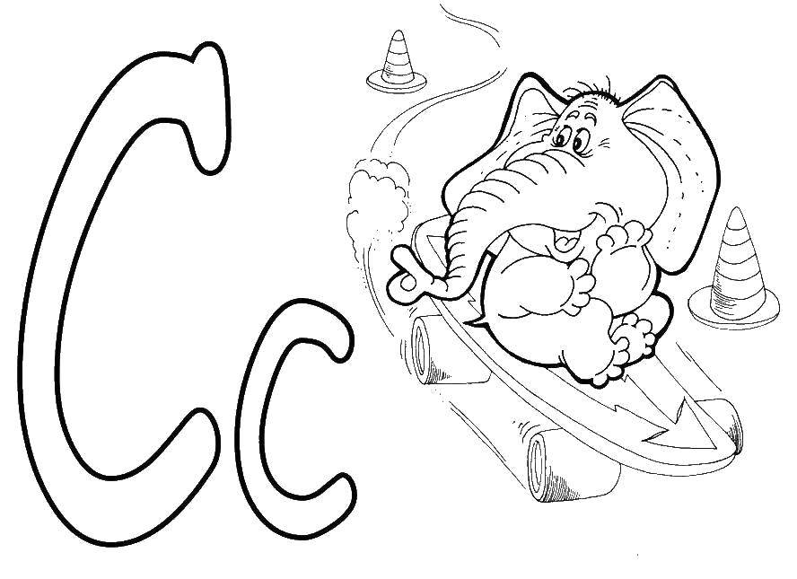 Coloring Teach the alphabet. Category ABCs . Tags:  The alphabet, letters, words.