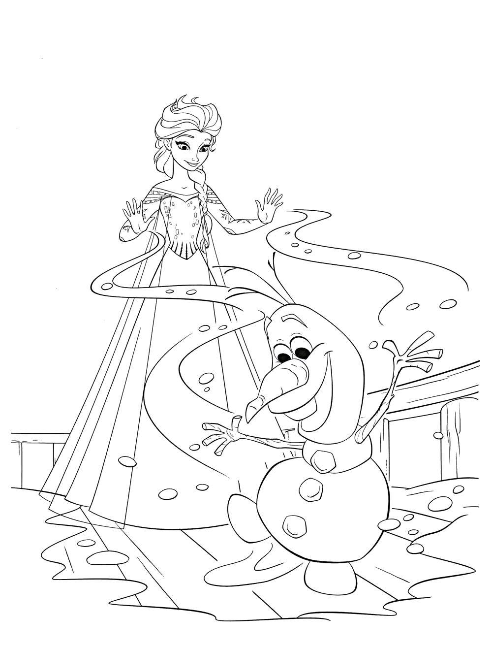 Раскраски Холодное сердце (Frozen coloring pages). Раскраска Холодное сердце