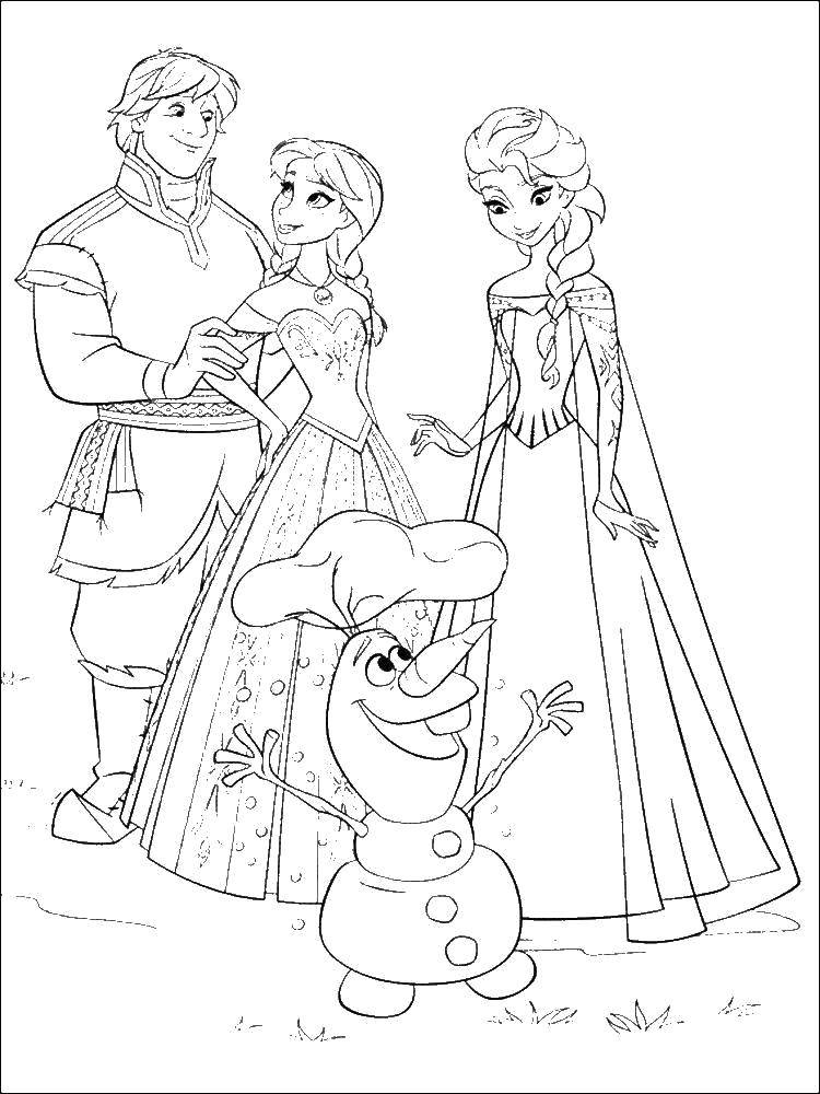 Coloring Cartoon characters cold heart. Category coloring cold heart. Tags:  Disney, Elsa, frozen, Princess.