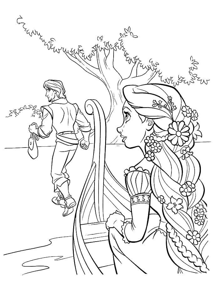 Coloring Whodi Prince from Rapunzel. Category coloring pages Rapunzel tangled. Tags:  Rapunzel , a tangled tale.