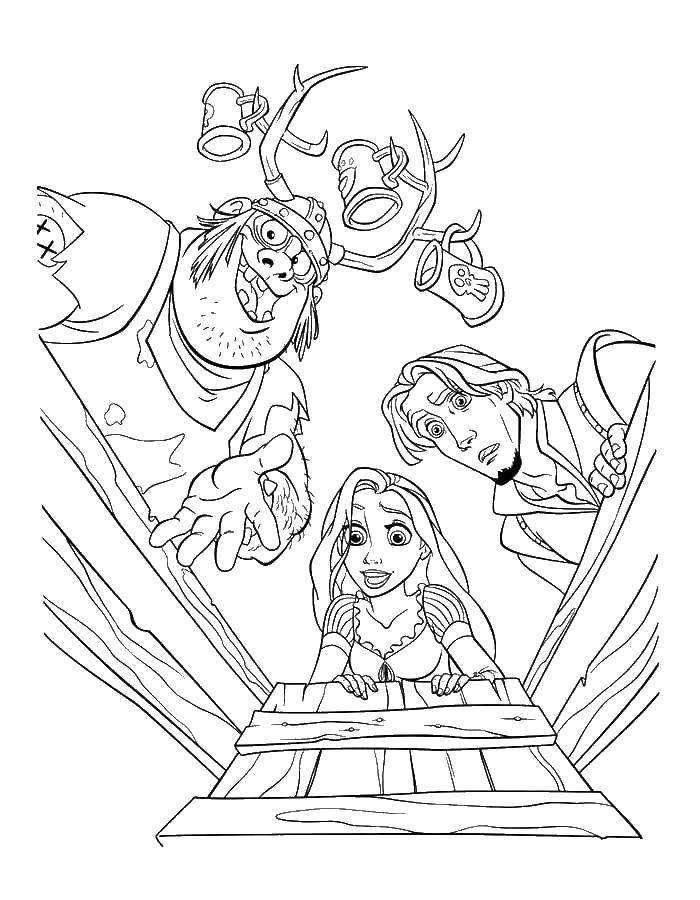 Coloring Rapunzel and the Prince. Category coloring pages Rapunzel tangled. Tags:  Rapunzel , a tangled tale.