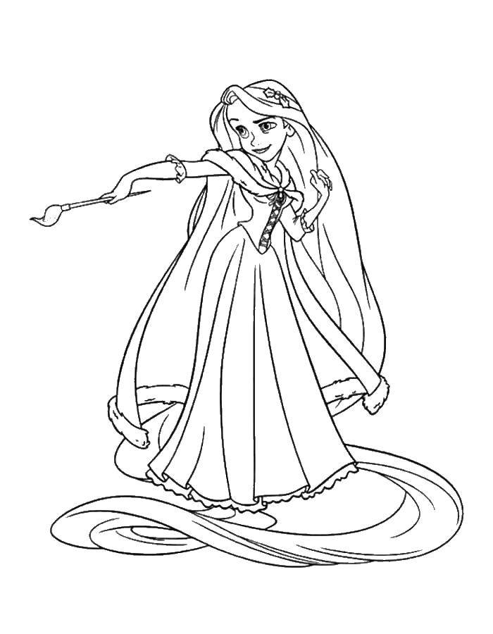 Coloring Rapunzel complicated story. Category coloring pages Rapunzel tangled. Tags:  Rapunzel tangled.