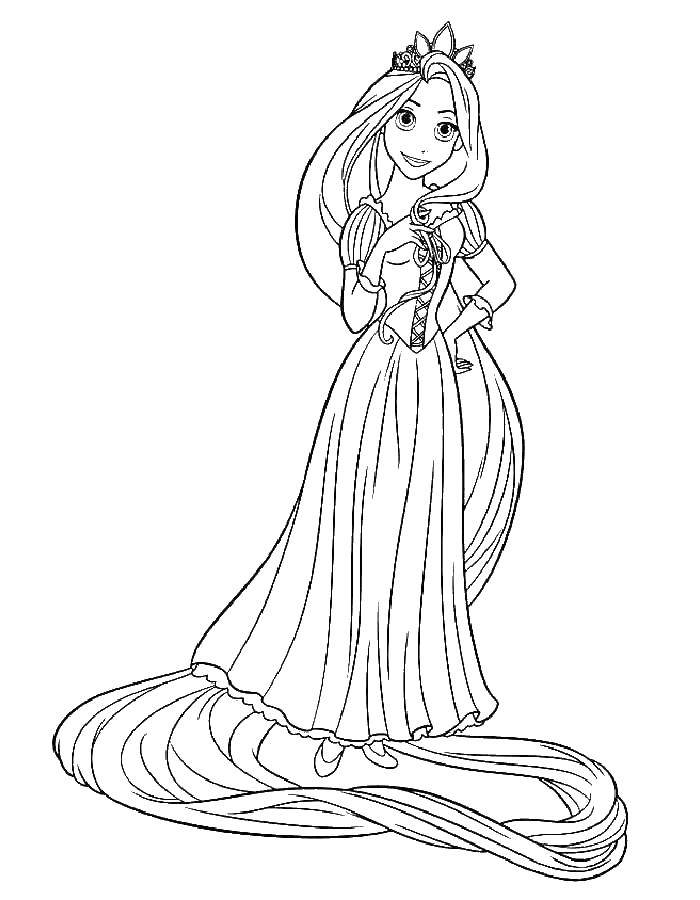 Coloring Rapunzel complicated story. Category coloring pages Rapunzel tangled. Tags:  Rapunzel , a tangled tale.