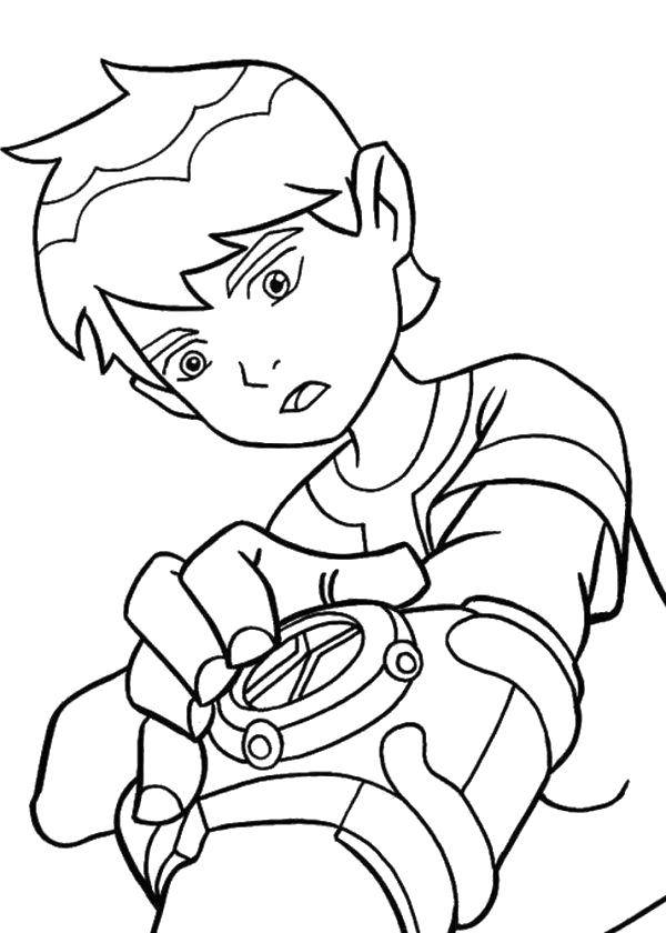 Coloring Ben 10. Category Cartoon character. Tags:  Cartoon character, Ben Ten.