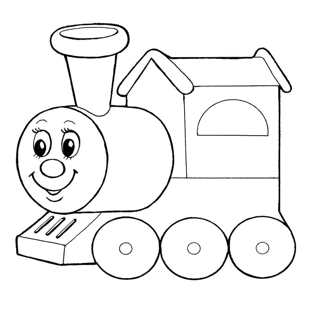 Coloring Train. Category cartoons. Tags:  , train, .