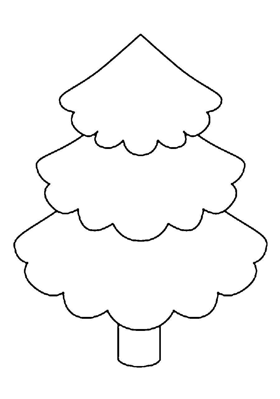 Coloring Tree tree to cut. Category coloring Christmas tree. Tags:  tree.