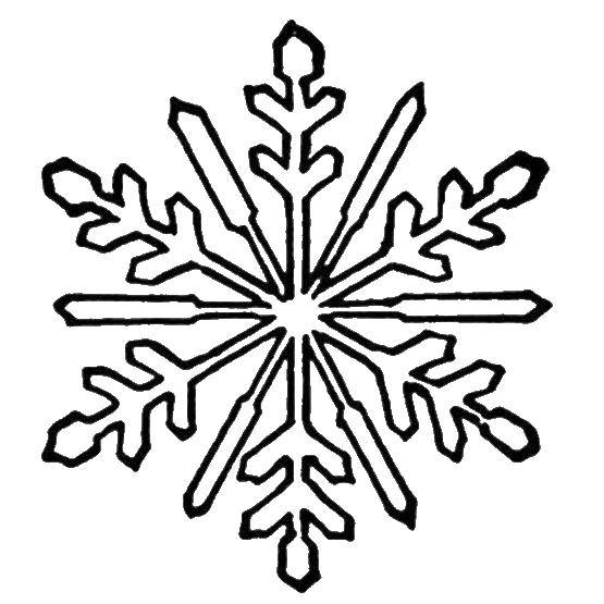 Coloring Snowflake. Category winter. Tags:  Snowflake.