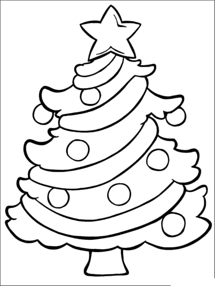 Coloring Christmas tree with toys. Category coloring Christmas tree. Tags:  New Year, tree, gifts, toys.