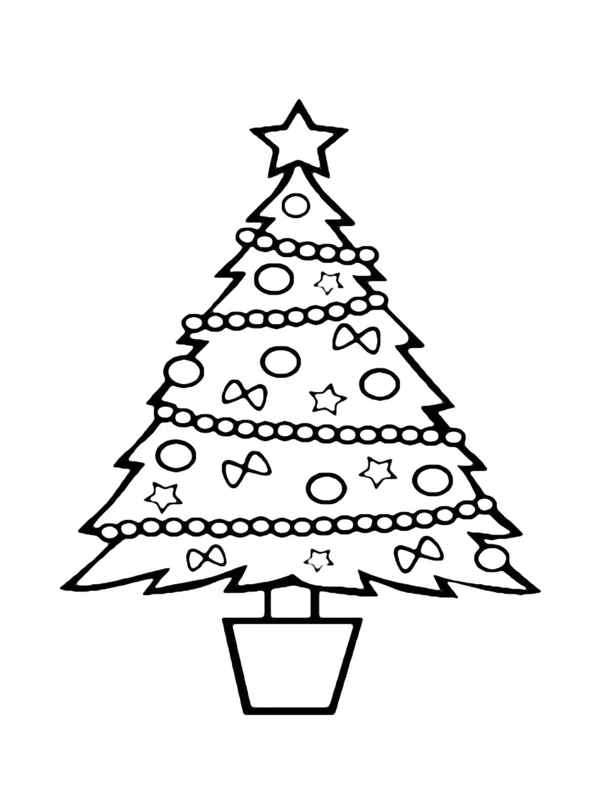 Coloring The tree. Category coloring Christmas tree. Tags:  New Year, tree, gifts, toys.