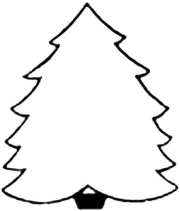 Coloring Herringbone. Category simple coloring. Tags:  New Year, tree, gifts, toys.