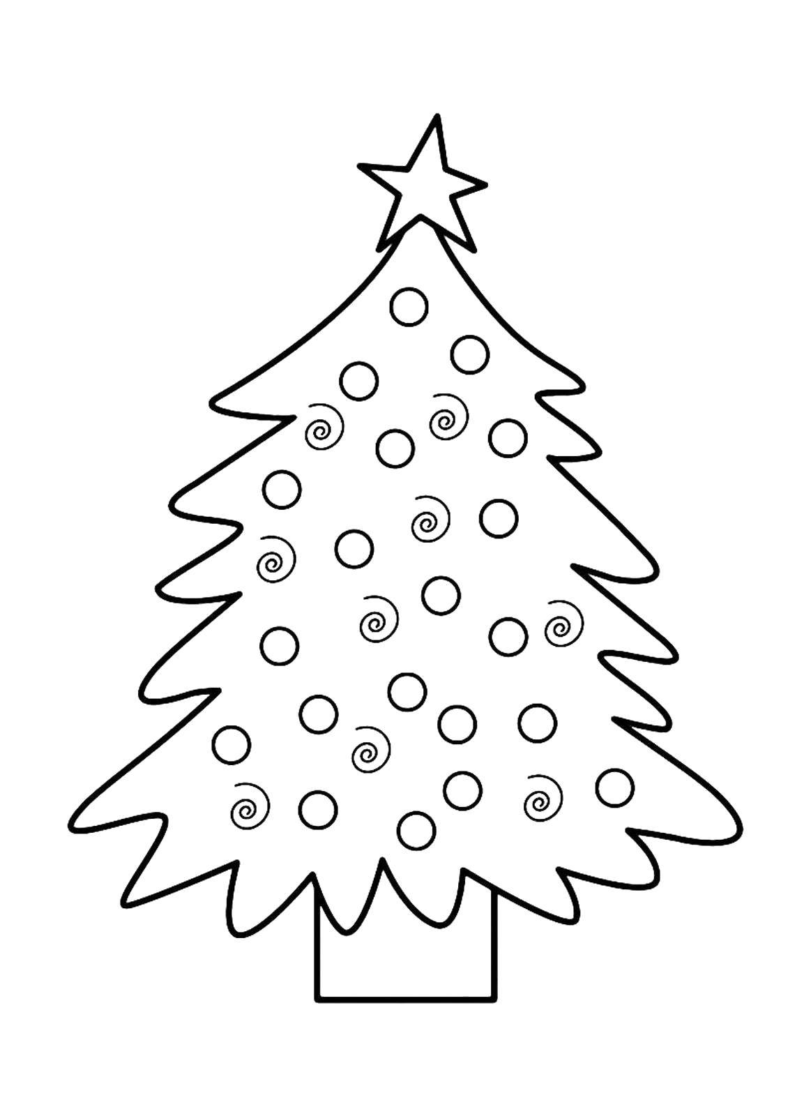 Coloring Herringbone. Category new year. Tags:  New Year, tree, gifts, toys.