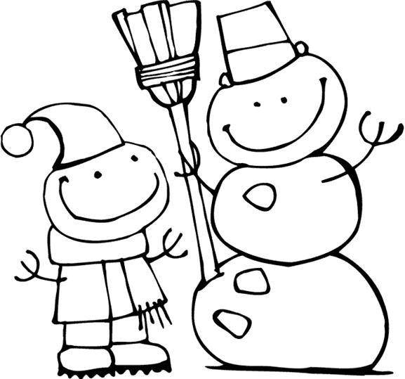 Coloring Snowmen. Category winter. Tags:  snowman.