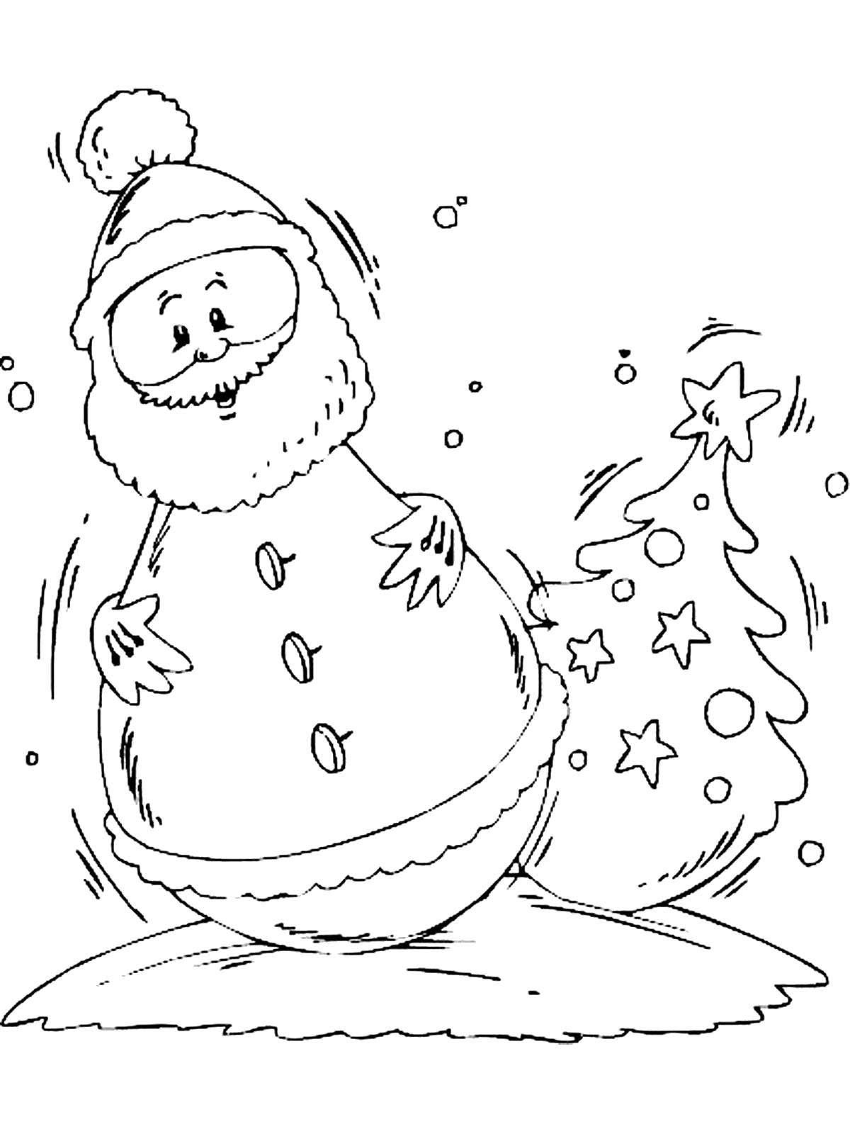 Название: Раскраска Игрушка дед мороз. Категория: дед мороз. Теги: Новый Год, Дед Мороз, игрушки.