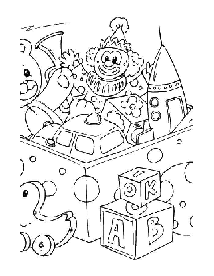 Coloring Toy box. Category toy. Tags:  toys.