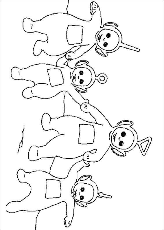 Coloring Teletubbies. Category Cartoon character. Tags:  Character cartoon, Teletubbies.