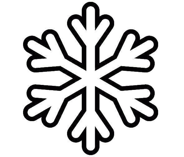 Coloring Snowflake. Category winter. Tags:  snowflake.