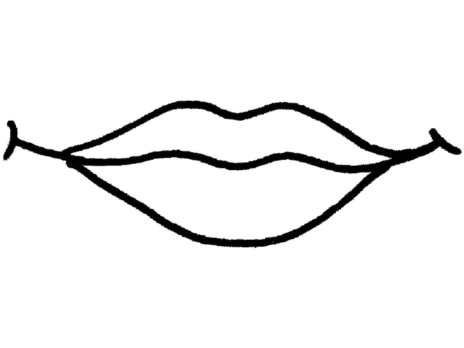 Coloring Lips, mouth. Category The structure of the body. Tags:  Lip.