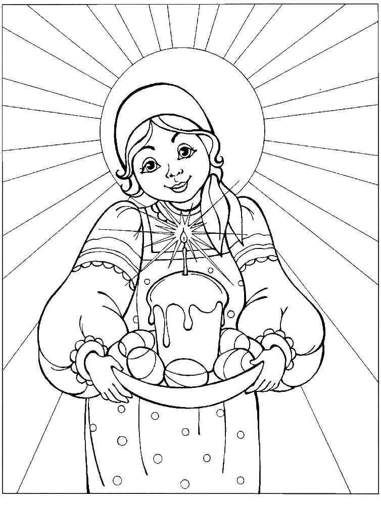 Coloring With the bright holiday of Easter!. Category coloring Easter. Tags:  Easter, eggs, patterns.