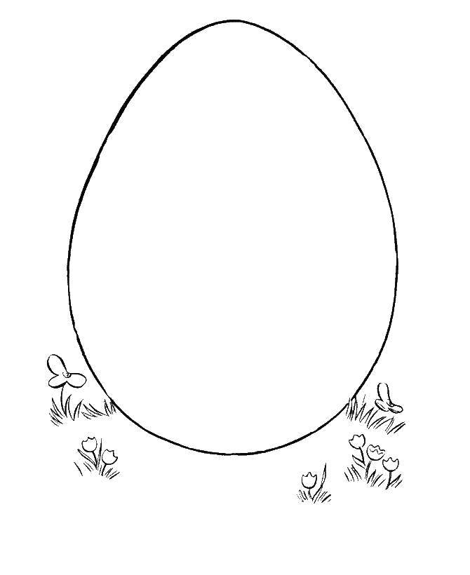 Coloring Egg. Category coloring Easter. Tags:  Easter, eggs, patterns.