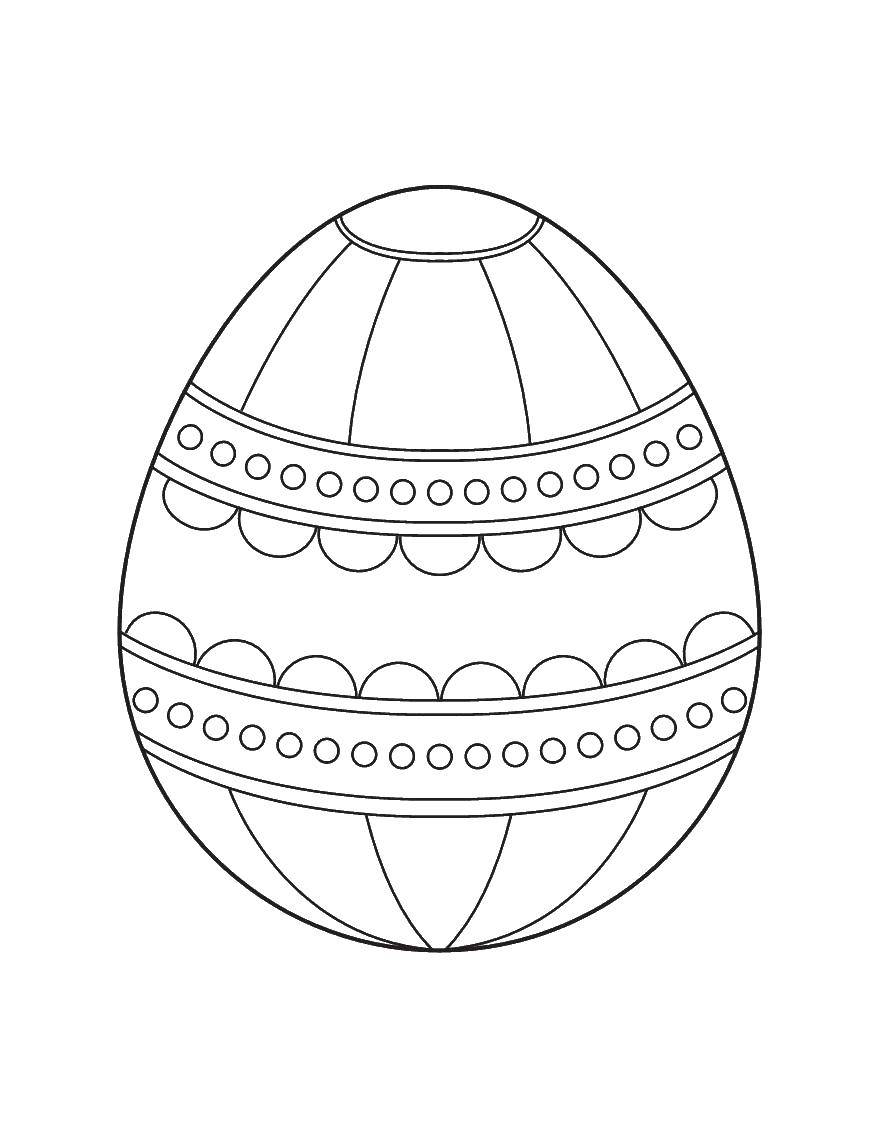 Coloring Easter eggs. Category coloring Easter. Tags:  eggs.