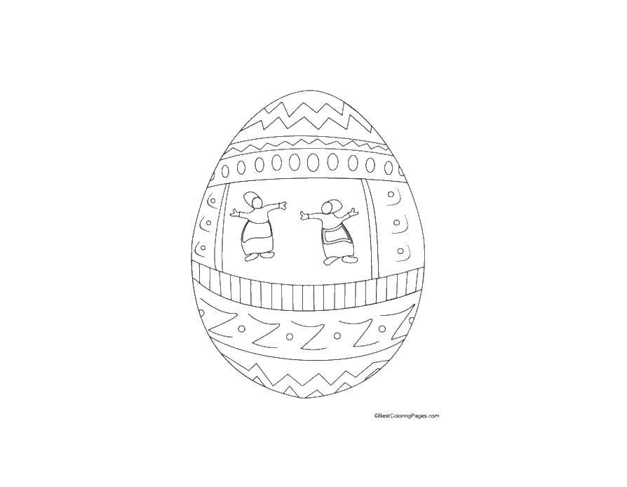 Coloring Easter eggs. Category coloring Easter. Tags:  Easter aici.