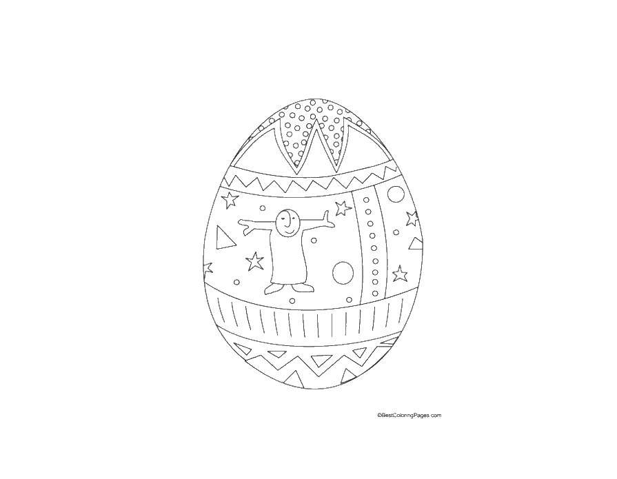 Coloring Easter eggs. Category coloring Easter. Tags:  eggs, drawings.