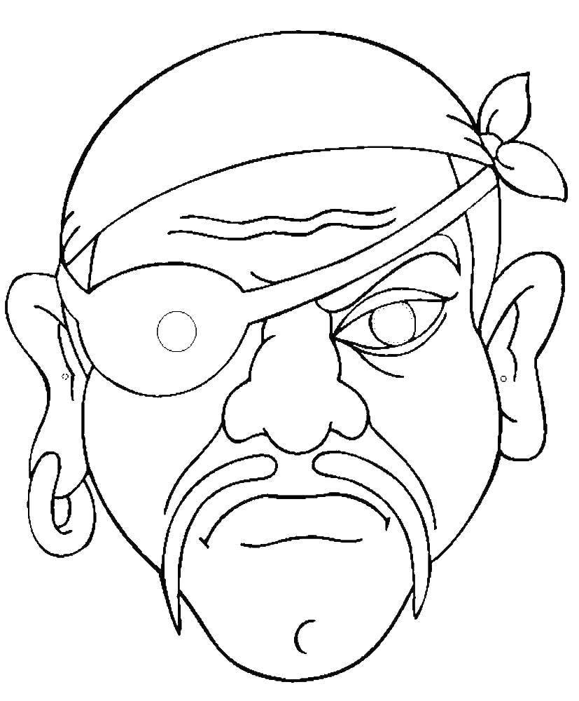 Coloring Fearsome pirate. Category the pirates. Tags:  Pirate, island, treasure.