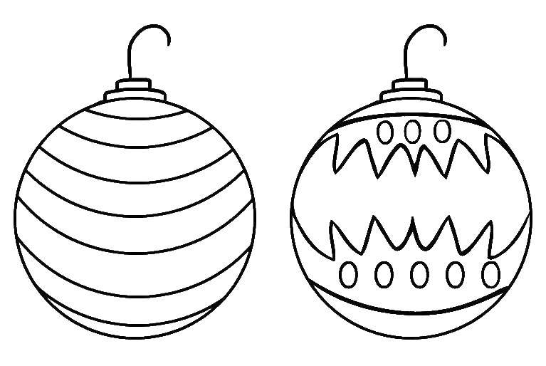 Coloring Christmas toys. Category Christmas decorations. Tags:  New Year, Christmas toy.