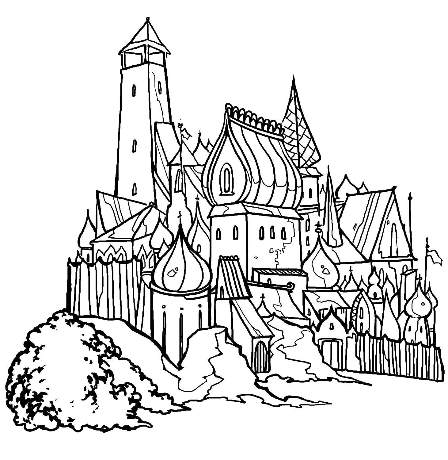 Coloring Palace. Category the tale of Tsar Saltan. Tags:  The Tale Of Tsar Saltan.