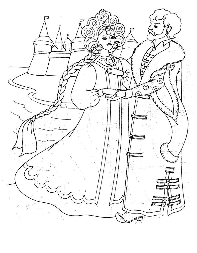 Coloring The tale of Tsar Saltan. Category the tale of Tsar Saltan. Tags:  The Tale Of Tsar Saltan.