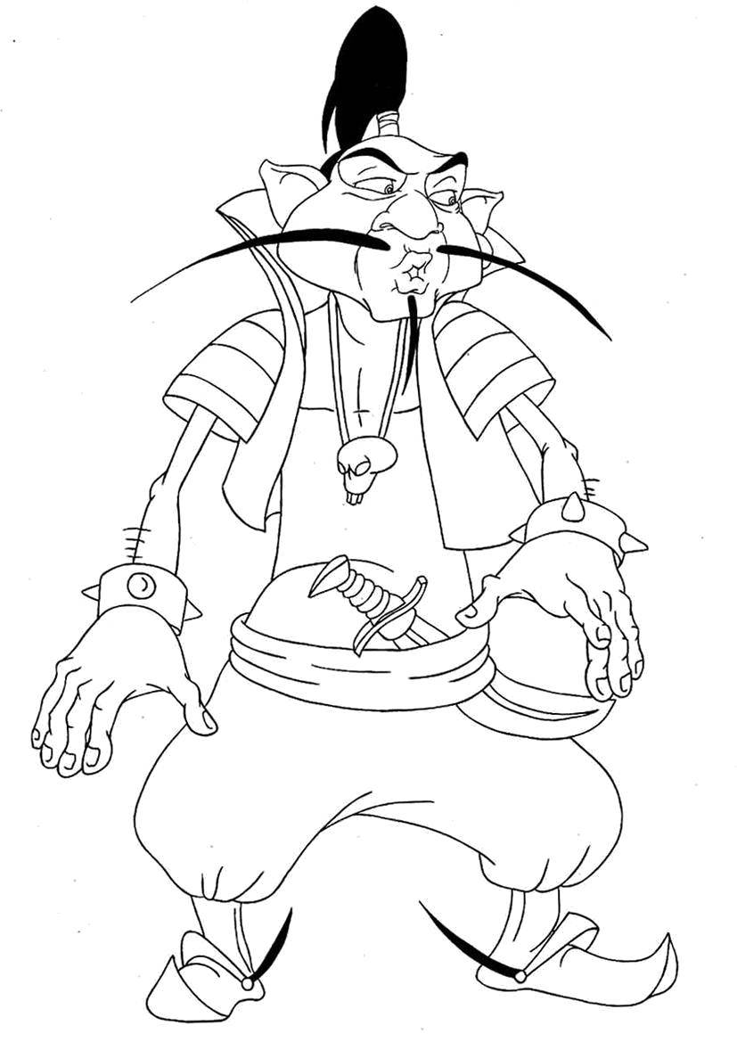 Coloring Nightingale the robber. Category three heroes. Tags:  The Tale , Nightingale The Robber.