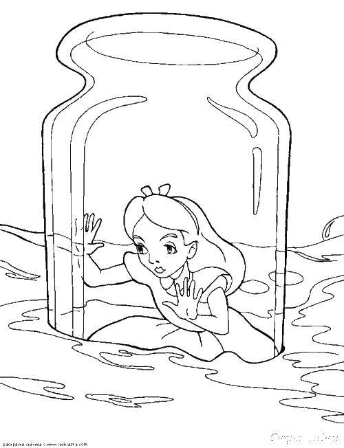 Coloring Alice in the Bank. Category The characters from fairy tales. Tags:  Alice , the Bank.