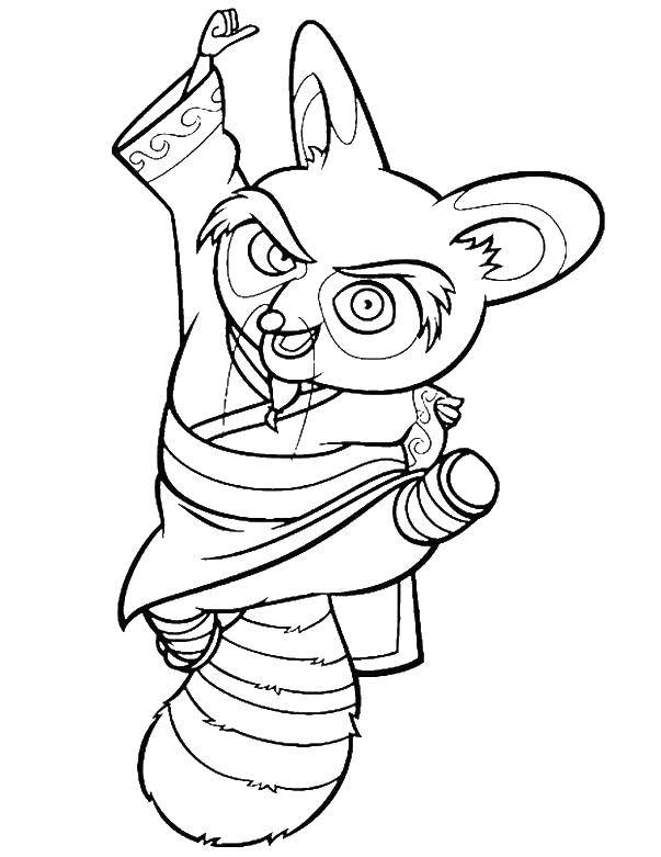 Coloring Master Shifu. Category Characters cartoon. Tags:  master Shifu, Kung fu Panda.