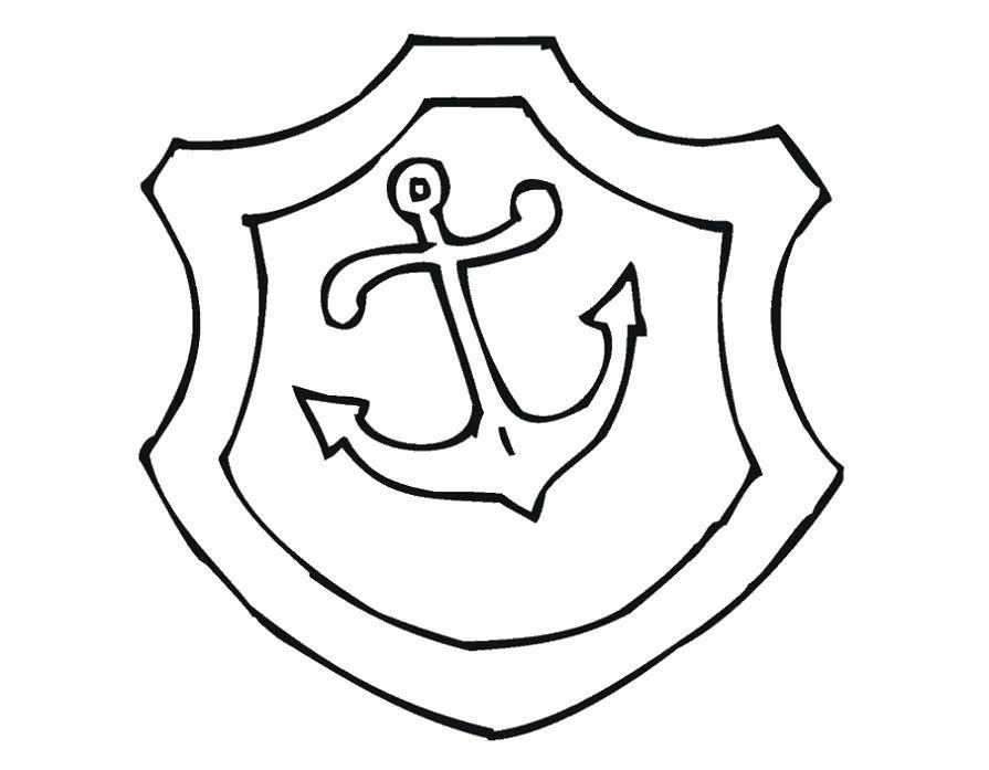 Coloring Sea anchor. Category anchor. Tags:  Anchor, sea.