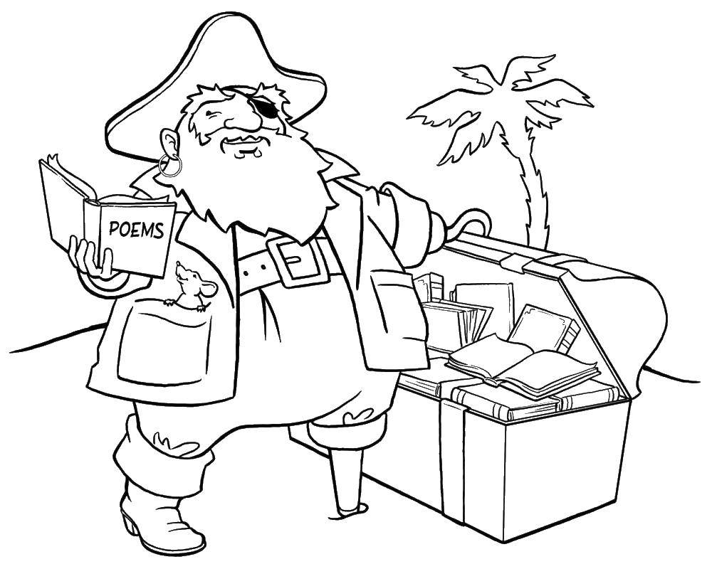 Coloring Pirate. Category The pirates. Tags:  pirate chest.