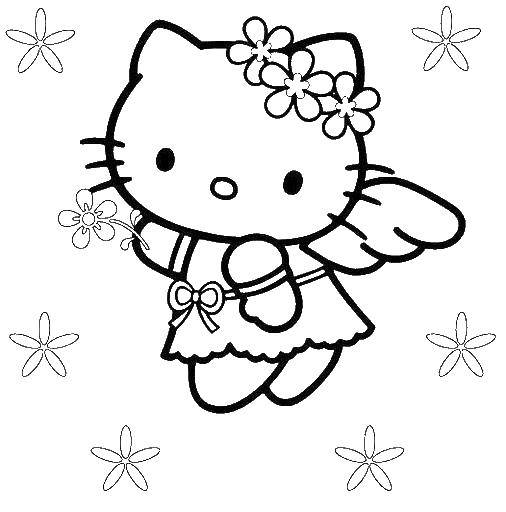Coloring Hello kitty angel. Category Hello Kitty. Tags:  Hello Kitty.