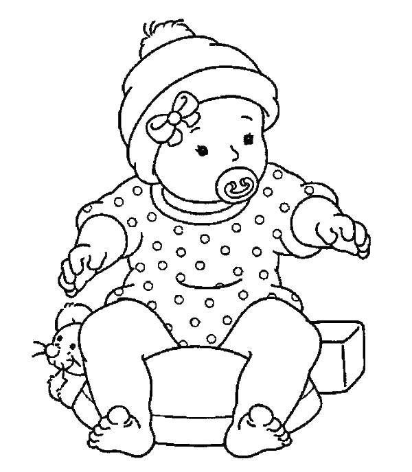 Coloring Baby. Category coloring. Tags:  Infant.