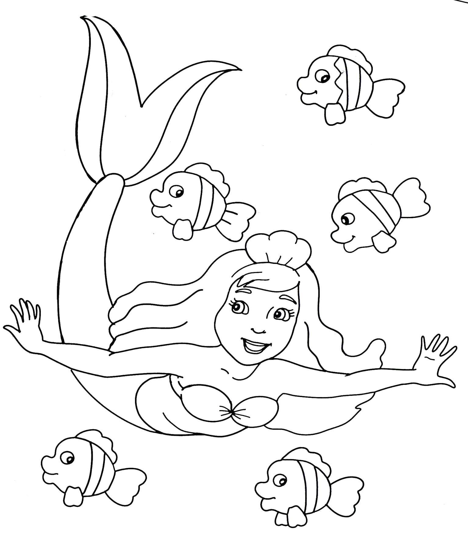 Coloring The little mermaid Ariel from the disney cartoon. Category Cartoon character. Tags:  Disney, the little mermaid, Ariel.