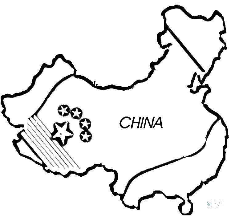 Название: Раскраска Китай. Категория: китай. Теги: Китай.