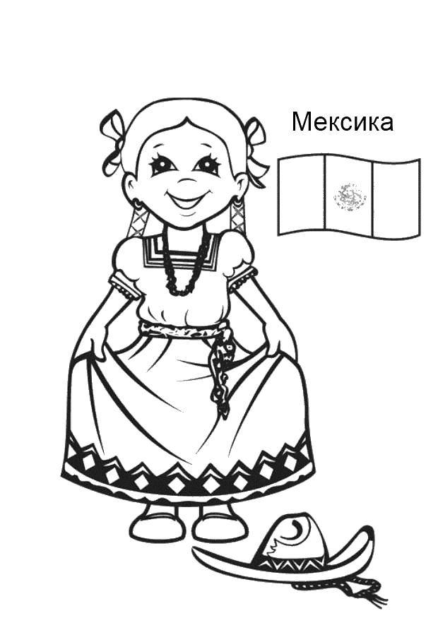 Coloring Mexico. Category The culture of different countries of the world . Tags:  Mexico.