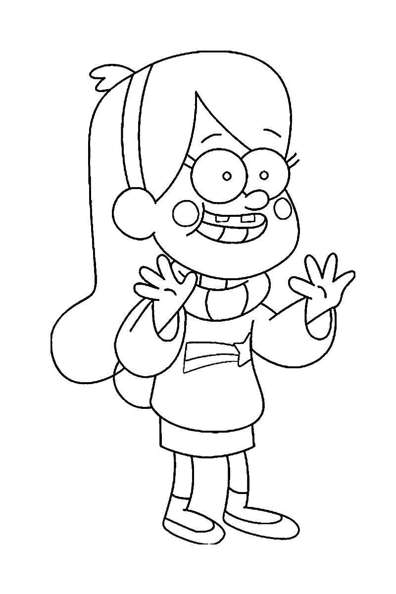 Coloring Character from the cartoon gravity falls. Category gravity falls. Tags:  Cartoon character.