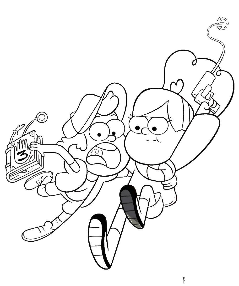 Coloring The characters from the cartoon gravity falls. Category gravity falls. Tags:  Cartoon character.