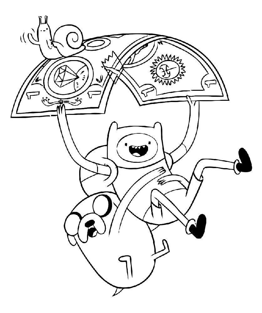 Online coloring pages Coloring page Finn and Jake Adventure Time ...