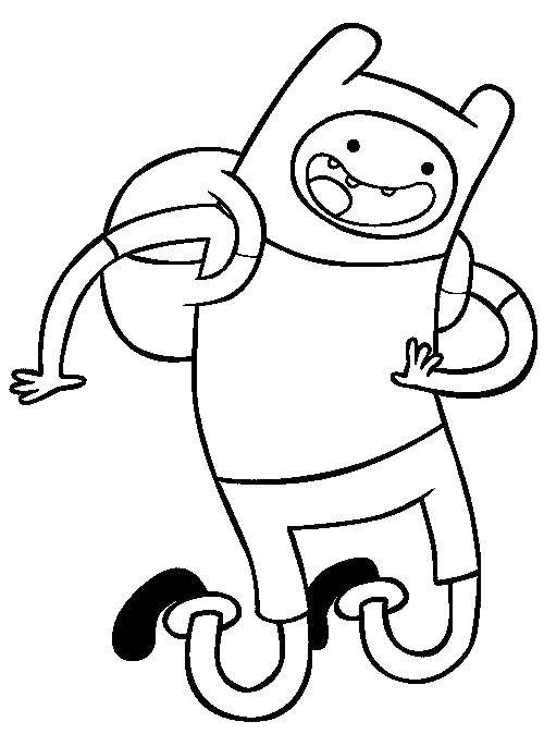 Coloring Finn. Category Adventure Time. Tags:  The character from the cartoon, "Adventure Time".